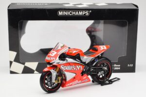 Yamaha YZR-M1 Gauloises Fortuna Yamaha #7 C. Checa MotoGP 2004 Minichamps 1:12 122043007 Metalas - nuotrauka 6 iš 6