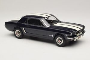 Ford Mustang Nightmist Blue Norev 1:18 182805 Metalas - nuotrauka 4 iš 6