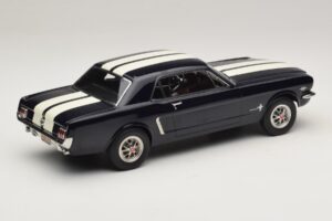 Ford Mustang Nightmist Blue Norev 1:18 182805 Metalas - nuotrauka 2 iš 6