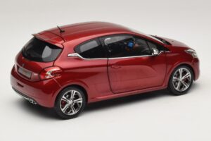 Peugeot 208 GTI Rubis Red Norev 1:18 184700 Metalas - nuotrauka 3 iš 8