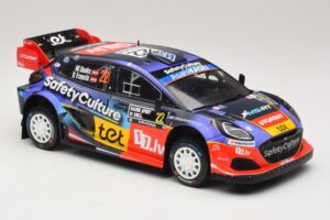 Ford Puma Rally1 #22 M. Sesks / R. Francis Rally Sweden 2025 IXO 1:18 18RMC240 Metalas - nuotrauka 4 iš 6