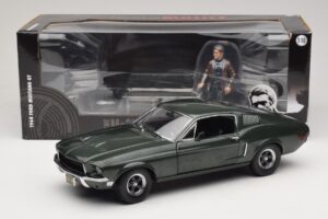 Ford Mustang GT Bullitt su Steve McQueen Figūrėle Greenlight 1:18 12885 Metalas - nuotrauka 8 iš 8