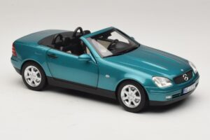 Mercedes SLK R170 Vivianite Green Norev 1:18 183021 Metalas - nuotrauka 8 iš 10