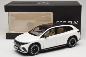 Mercedes EQS SUV X296 Manufaktur Diamond White NZG 1:18 B66960590 Metalas - nuotrauka 8 iš 8