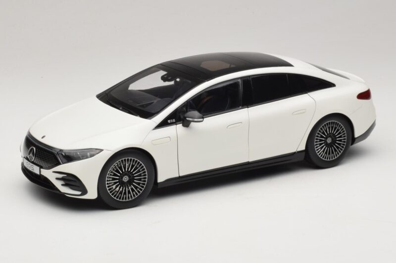Mercedes EQS V297 Manufaktur Opalite White NZG 1:18 B66961049 Metalas