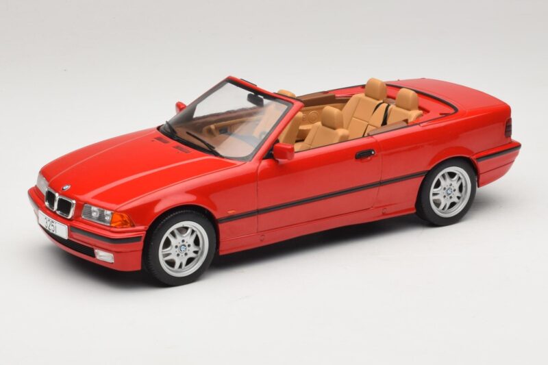 BMW 3 Series E36 Kabrioletas Raudonas MCG 1:18 MCG18317 Metalas
