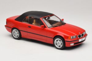 BMW 3 Series E36 Kabrioletas Raudonas MCG 1:18 MCG18317 Metalas - nuotrauka 5 iš 7