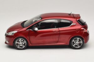 Peugeot 208 GTI Rubis Red Norev 1:18 184700 Metalas - nuotrauka 4 iš 8
