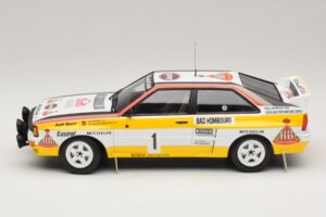 Audi Quattro #1 W. Rohrl / C. Geistdorfer Rally Monte Carlo Winner 1984 Minichamps 1:18 A5-5894 Metalas - nuotrauka 3 iš 6