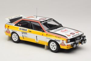 Audi Quattro #1 W. Rohrl / C. Geistdorfer Rally Monte Carlo Winner 1984 Minichamps 1:18 A5-5894 Metalas - nuotrauka 4 iš 6