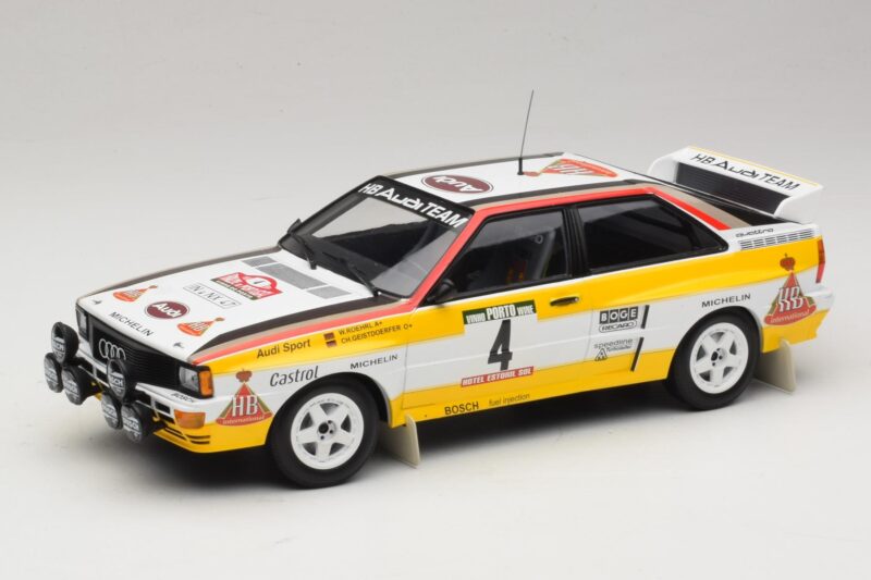 Audi Quattro A2 #4 W. Rohrl / C. Geistdorfer Rally Portugal 1984 Minichamps 1:18 153841104 Metalas
