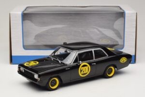 Opel Rekord C #201 Black Widow MCG 1:18 MCG18560 Metalas - nuotrauka 6 iš 6
