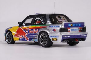 BMW E30 V8 #229 E. Hountondji Red Bull Driftbrothers Drift 2023 Mėlynas Otto 1:18 OT486 Derva - nuotrauka 5 iš 5