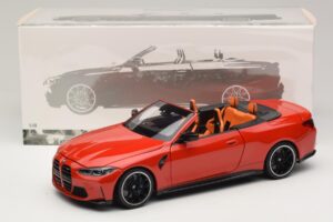 BMW M4 G83 Kabrioletas Red Metallic Minichamps 1:18 110021030 Metalas - nuotrauka 8 iš 8