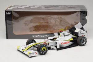 Brawn GP BGP001 #22 J. Button Singapore GP 2009 Minichamps 1:18 180090222 Derva - nuotrauka 7 iš 7