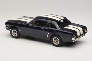 Ford Mustang Nightmist Blue Norev 1:18 182805 Metalas - nuotrauka 5 iš 6