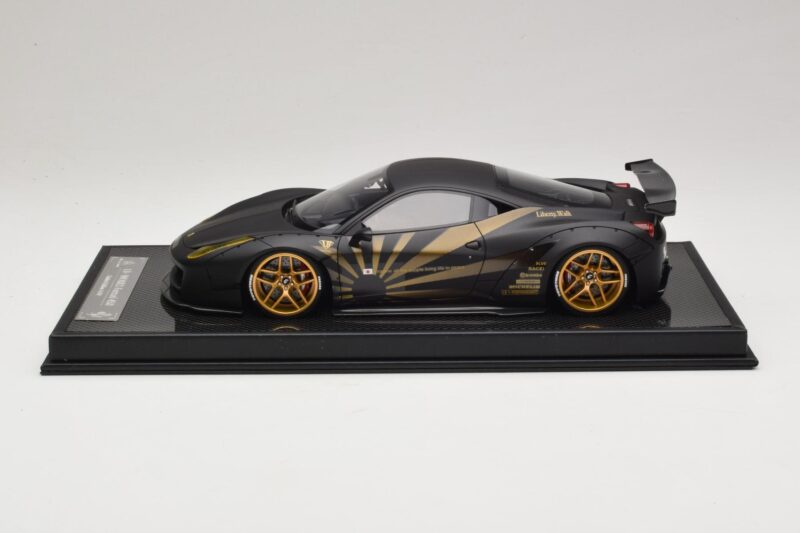 Ferrari 458 LB Works Matt Black BBA 1:18 REMC037 Derva