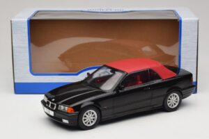 BMW 3 Series E36 Kabrioletas Juodas MCG 1:18 MCG18318 Metalas - nuotrauka 7 iš 7