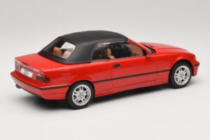 BMW 3 Series E36 Kabrioletas Raudonas MCG 1:18 MCG18317 Metalas - nuotrauka 3 iš 7