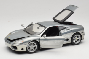 Ferrari 360 Modena Chromuotas Sidabrinis Hot Wheels 1:18 27774 Metalas - nuotrauka 2 iš 8