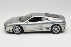 Ferrari 360 Modena Chromuotas Sidabrinis Hot Wheels 1:18 27774 Metalas - nuotrauka 4 iš 8