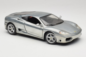 Ferrari 360 Modena Chromuotas Sidabrinis Hot Wheels 1:18 27774 Metalas - nuotrauka 6 iš 8