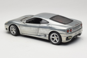 Ferrari 360 Modena Chromuotas Sidabrinis Hot Wheels 1:18 27774 Metalas - nuotrauka 7 iš 8