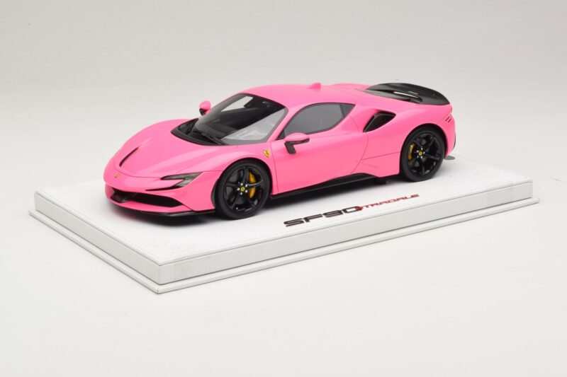 Ferrari SF90 Pack Fiorano Blizgus Qatar Pink BBR 1:18 RACELINE137 Derva