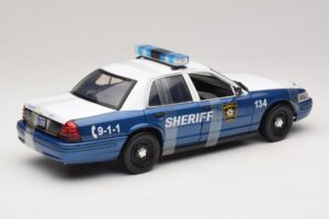 Ford Crown Victoria Police Interceptor The Walking Dead Greenlight 1:18 12957 Metalas - nuotrauka 2 iš 6