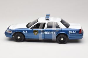Ford Crown Victoria Police Interceptor The Walking Dead Greenlight 1:18 12957 Metalas - nuotrauka 3 iš 6