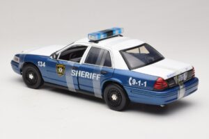 Ford Crown Victoria Police Interceptor The Walking Dead Greenlight 1:18 12957 Metalas - nuotrauka 5 iš 6