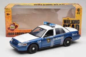 Ford Crown Victoria Police Interceptor The Walking Dead Greenlight 1:18 12957 Metalas - nuotrauka 6 iš 6