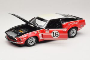 Ford Mustang Boss 302 #16 Bud Moore Engineering G. Follmer Trans-Am 1969 OEM 1:18 FORD006 Metalas - nuotrauka 2 iš 8