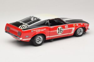 Ford Mustang Boss 302 #16 Bud Moore Engineering G. Follmer Trans-Am 1969 OEM 1:18 FORD006 Metalas - nuotrauka 3 iš 8