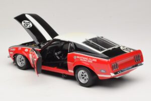 Ford Mustang Boss 302 #16 Bud Moore Engineering G. Follmer Trans-Am 1969 OEM 1:18 FORD006 Metalas - nuotrauka 5 iš 8