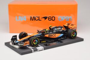 McLaren MCL60 #4 L. Norris 2nd Place Hungarian GP 2023 Minichamps 1:18 537233004 Derva - nuotrauka 7 iš 7