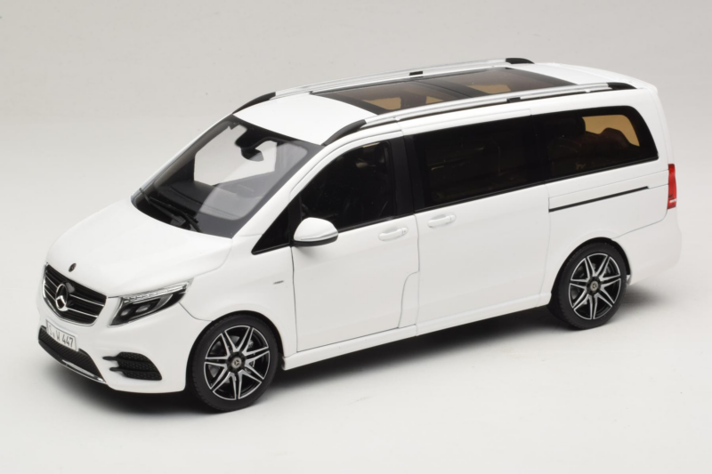 Mercedes V-Class W447 AMG Line Baltas Norev 1:18 183876 Metalas