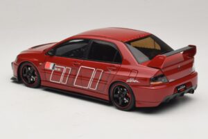 Mitsubishi Lancer Evolution IX MR Fast & Furious Raudonas Ignition Model 1:18 2374 Derva - nuotrauka 5 iš 6