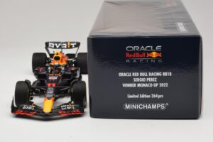 Oracle Red Bull Racing RB18 S. Perez Winner Monaco GP 2022 Minichamps 1:18 110220711 Derva - nuotrauka 6 iš 7