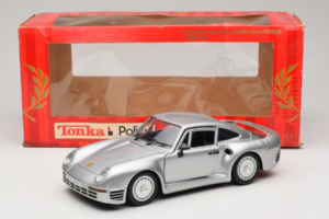Porsche 959 Sidabrinis Tonka 1:18 22213 Metalas - nuotrauka 8 iš 8