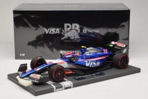 Visa Cash App RB VCARB 01 Y. Tsunoda 2024 Minichamps 1:18 117240122 Derva - nuotrauka 7 iš 7