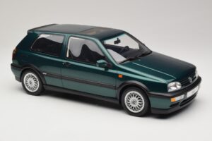 Volkswagen Golf Mk3 VR6 Carat Dragon Green Otto 1:12 G099 Derva - nuotrauka 4 iš 6