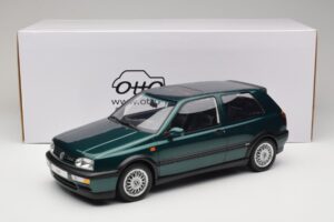 Volkswagen Golf Mk3 VR6 Carat Dragon Green Otto 1:12 G099 Derva - nuotrauka 6 iš 6