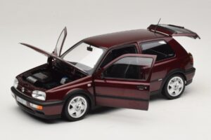 Volkswagen Golf VR6 Mk3 Indian Red Ribota Laida Norev 1:18 188505 Metalas - nuotrauka 2 iš 8