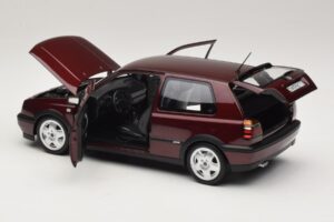 Volkswagen Golf VR6 Mk3 Indian Red Ribota Laida Norev 1:18 188505 Metalas - nuotrauka 5 iš 8