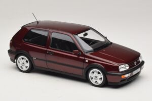Volkswagen Golf VR6 Mk3 Indian Red Ribota Laida Norev 1:18 188505 Metalas - nuotrauka 6 iš 8