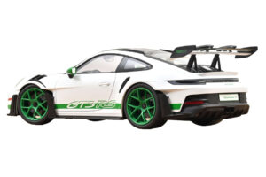 Porsche 911 992 GT3 RS Tribute to Carrera RS Baltas Python Green Norev 1:12 127535 Metalas - nuotrauka 2 iš 4