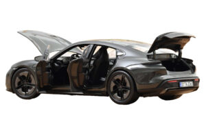 Porsche Taycan Turbo S Slate Grey Neo Norev 1:18 187654 Metalas - nuotrauka 2 iš 5