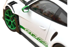 Porsche 911 992 GT3 RS Tribute to Carrera RS Baltas Python Green Norev 1:12 127535 Metalas - nuotrauka 4 iš 4