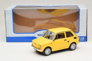 Fiat 126 Geltonas MCG 1:18 MCG18667 Metalas - nuotrauka 2 iš 6